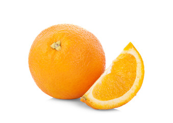 Orange slice isolate on white.