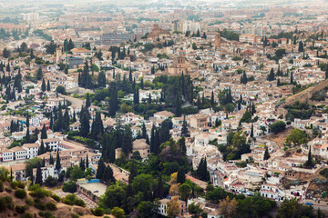 Fototapeta na wymiar Panorama of Granada