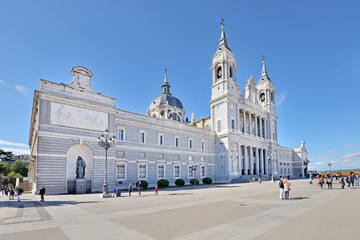 Fototapeta na wymiar Catedral de la Almudena, Madrid, Spain