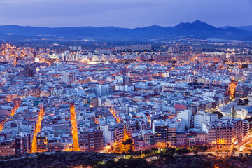 Fototapeta na wymiar Panorama of Alicante
