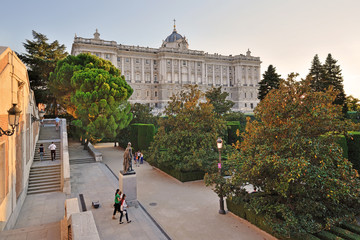 Royal Palace in Madrid, Spain - obrazy, fototapety, plakaty