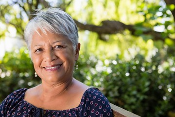 Senior woman at the park