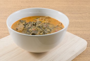 Thai Coconut Milk Curry with Cassia Leaves