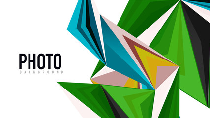 Modern triangle presentation template