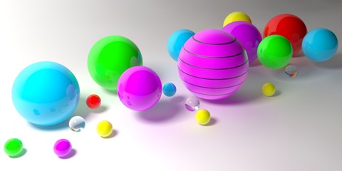 Abstract 3d shapes on background. 3d image. 3d rendering.