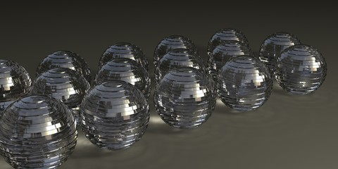 Abstract 3d shapes on background. 3d image. 3d rendering.