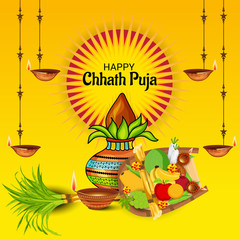 Fototapeta premium Happy Chhath Puja.