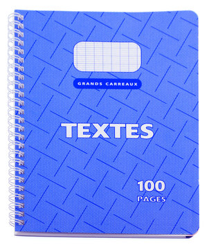  cahier de textes bleu 