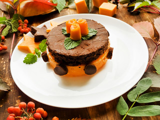 Sweet pumpkin cake