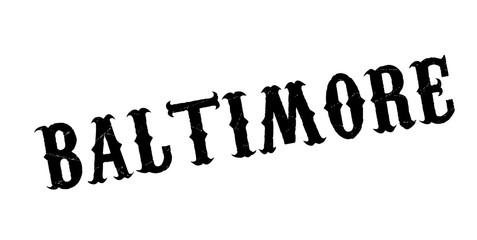 Baltimore rubber stamp. Grunge design with dust scratches. Effects can be easily removed for a clean, crisp look. Color is easily changed.