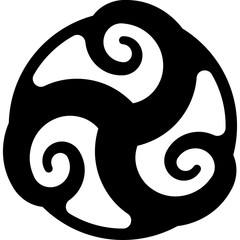 Celtic pattern triskel. Vector illustration as element of ancient ornament