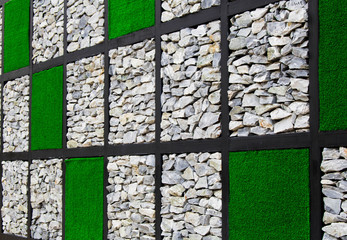 Rocks with grass square