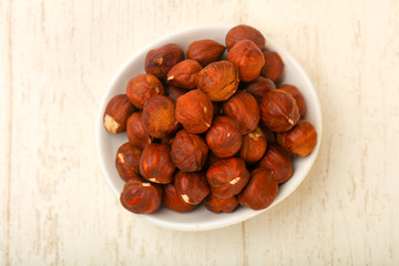 Hazelnut heap