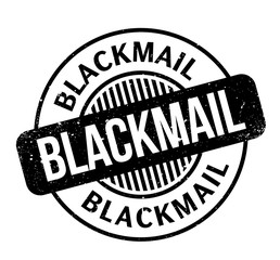 Blackmail rubber stamp. Grunge design with dust scratches. Effects can be easily removed for a clean, crisp look. Color is easily changed.