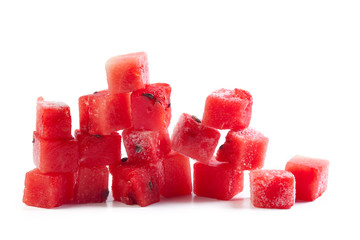Watermelon fruit cube slice