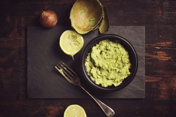 fresh homemade guacomole sauce