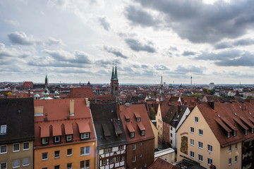 Fototapeta na wymiar sights of the German city of Nuremberg