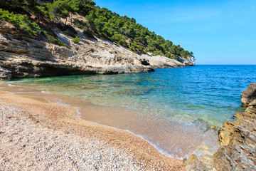Naklejka premium Summer Baia della Pergola beach, Puglia, Italy