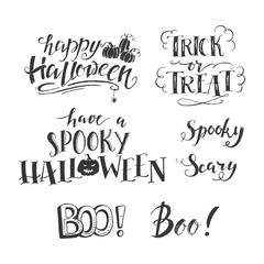 Obraz premium Halloween lettering set
