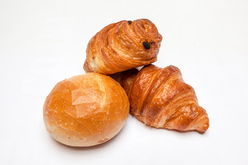 hard roll and croissant