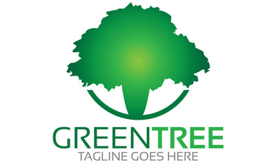 Green Tree Logo - obrazy, fototapety, plakaty