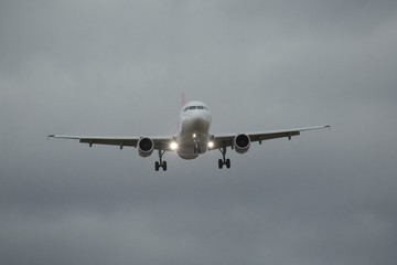 Commercial Plane Landing