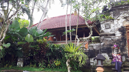 Obraz premium Temples et statues à Ubud sur l'île de Bali, Indonésie