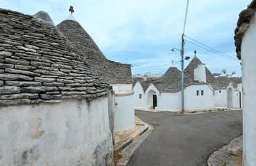 Trulli houses in Alberobello, Italy