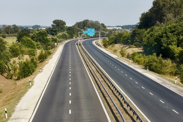 Highway with no traffic
