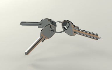 The several  keys from doors.