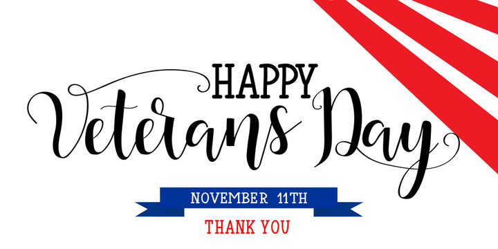 Happy Veterans Day. November 11th, United state of America, U.S.A veterans day design.