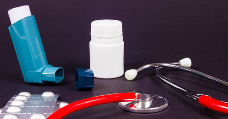 Asthma or allergies inhaler.