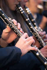 Clarinets of a municipal band.