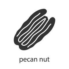 Pecan nut glyph icon