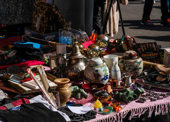 Flohmarkt in der Stadt