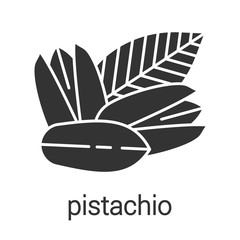 Pistachio glyph icon