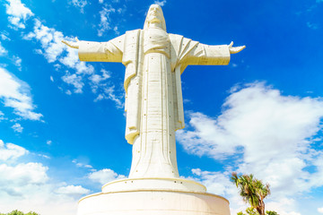 View on world largest Jesus Christ statue in Cochabamba
