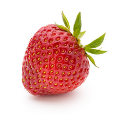 Strawberry isolated on white background. Fresh berry.