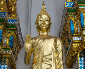 Wat That Thong Buddhist Temple in Bangkok Thailand