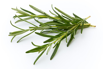Fototapeta premium Rosemary isolated on white background, Top view.