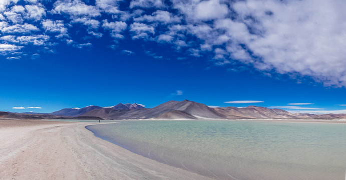 View on Lagoon Salar de talar by San Pedro de Atacama in Chile