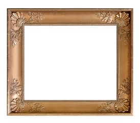 Golden frame for paintings, mirrors or photos