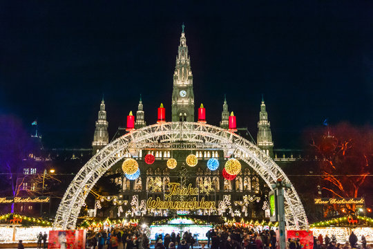 Christmas Market In Vienna