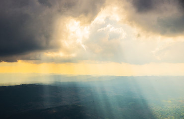 God's light nature background.