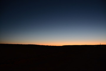 Fototapeta na wymiar Moroccan sahara on the edge. Morning night 