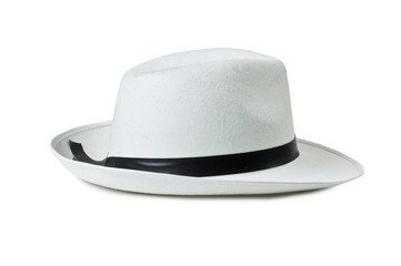Men's classic hat isolated