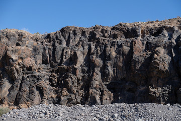 Fototapeta na wymiar rock near ocean on tenerife island