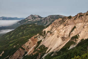 Nature of Kamchatka (mountains, volcanoes, ocean)