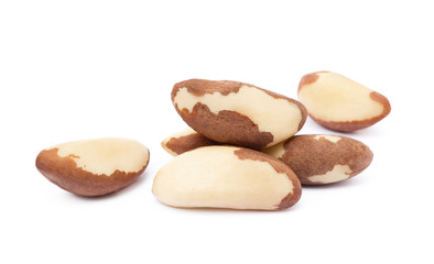 Para nuts isolated on a white background