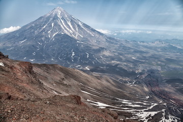 Nature of Kamchatka (mountains, volcanoes, ocean)